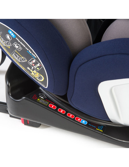 JU1200-932-Grey-Blue,Scaun Auto Juju Complete rotativ 360, Gri-Bleumarin