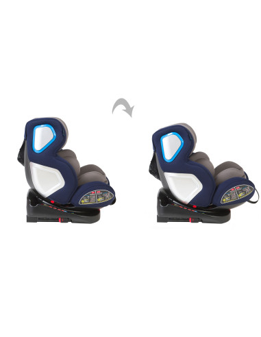 JU1200-932-Grey-Blue,Scaun Auto Juju Complete rotativ 360, Gri-Bleumarin
