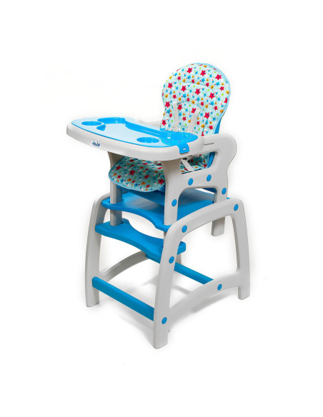 JU3002-Blue-Stars,Scaun de masa Juju Eat&ampPlay, Albastru