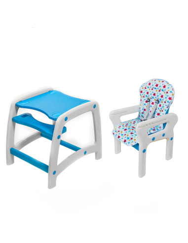 JU3002-Blue-Stars,Scaun de masa Juju Eat&ampPlay, Albastru