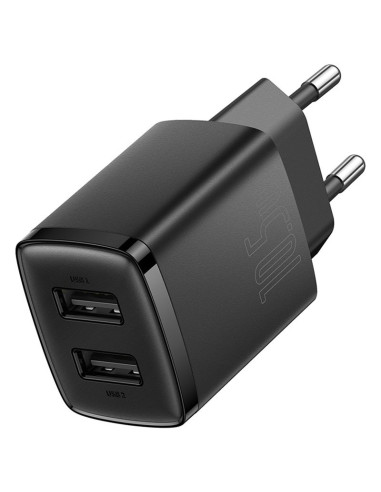 CCXJ010201,INCARCATOR retea Baseus Compact,10.5W, 2 x USB 5V/2.1A, negru "CCXJ010201" - 6932172606909