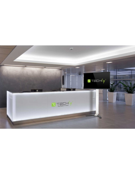 ICA-TR47,Stand TV profesional din aluminiu, LCD/LED/Plasma, 32 - 70 inch, super slim, Alb, Techly, ICA-TR47 "ICA-TR47"