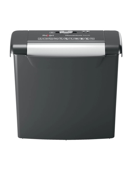 2104568EU,Distrugator manual documente MOMENTUM S206, 6 coli, P2, strip-cut (tip fasii) Rexel "2104568EU" (include TV 35lei)