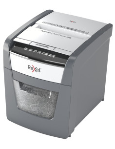2020050XEU,Distrugator automat documente Rexel OPTIMUM 50X, 50 coli, P4, cross-cut (tip confeti), cos 20 litri, negru-gri, "2020 2