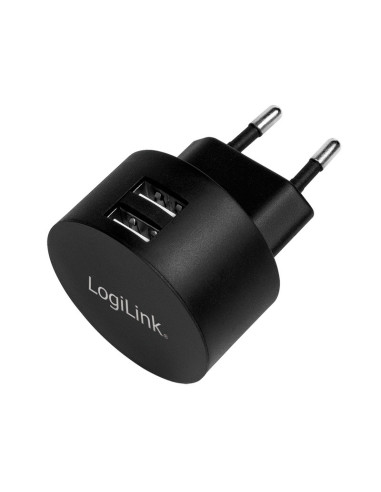 PA0218,ALIMENTATOR retea 220V LOGILINK, universal, 2 x USB-A, maxim 2.1A, 10.5W, suport OCP/OVP/OHP/SCP, negru, "PA0218"