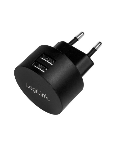 PA0218,ALIMENTATOR retea 220V LOGILINK, universal, 2 x USB-A, maxim 2.1A, 10.5W, suport OCP/OVP/OHP/SCP, negru, "PA0218"