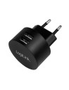 PA0218,ALIMENTATOR retea 220V LOGILINK, universal, 2 x USB-A, maxim 2.1A, 10.5W, suport OCP/OVP/OHP/SCP, negru, "PA0218"