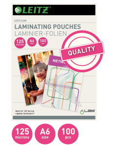 LZ33806,Folie laminare Leitz A6 125 microni 100/top 2