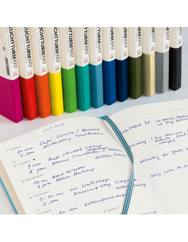 LT357798,Agenda saptamanala+caiet a5 2019 negru leuchtturm