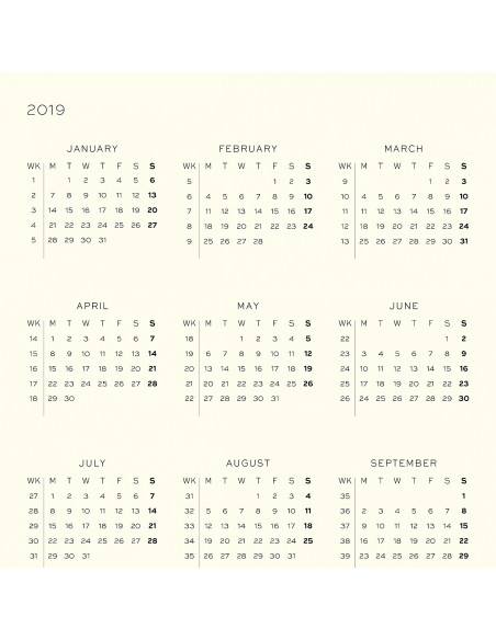 LT357798,Agenda saptamanala+caiet a5 2019 negru leuchtturm