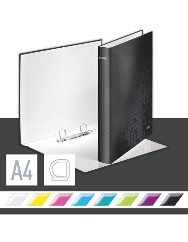 LZ42410095,Caiet mecanic a4 2 inele 25mm/40mm negru wow leitz LZ42410095,Caiet mecanic a4 2 inele 25mm/40mm negru wow leitz