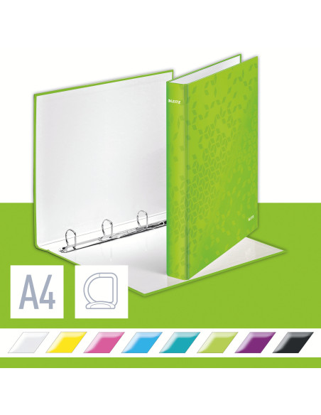 LZ42420054,Caiet mecanic a4 4 inele 25mm/40mm verde metalizat wow leitz LZ42420054,Caiet mecanic a4 4 inele 25mm/40mm verde metalizat wow leitz