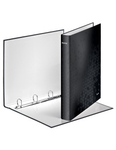 LZ42420095,Caiet mecanic a4 4 inele 25mm/40mm negru metalizat wow leitz 2