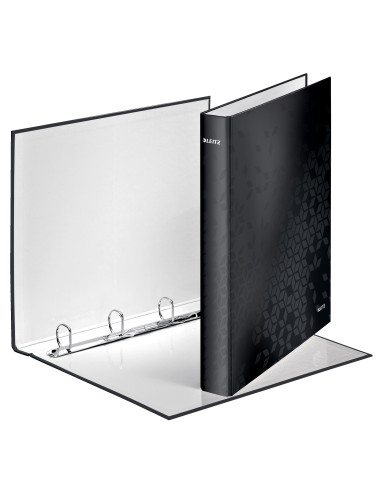 LZ42420095,Caiet mecanic a4 4 inele 25mm/40mm negru metalizat wow leitz LZ42420095,Caiet mecanic a4 4 inele 25mm/40mm negru metalizat wow leitz