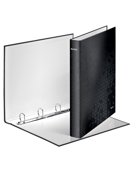 LZ42420095,Caiet mecanic a4 4 inele 25mm/40mm negru metalizat wow leitz LZ42420095,Caiet mecanic a4 4 inele 25mm/40mm negru metalizat wow leitz