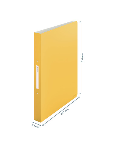 LZ42380019,Caiet mecanic a4 2 inele 25mm/32mm cop flex galben chihlimbar cosy leitz LZ42380019,Caiet mecanic a4 2 inele 25mm/32mm cop flex galben chihlimbar cosy leitz