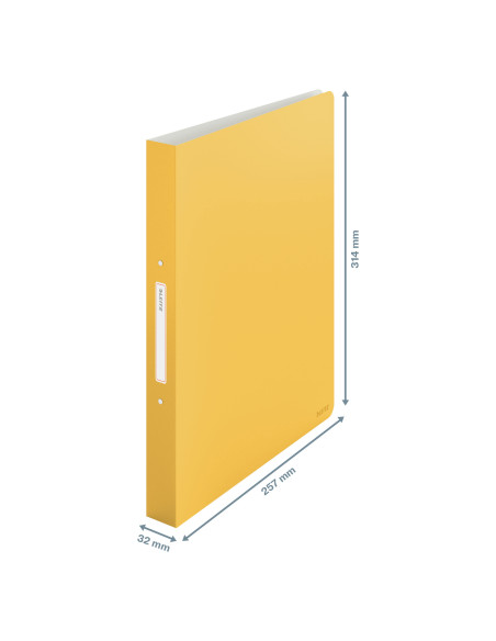 LZ42380019,Caiet mecanic a4 2 inele 25mm/32mm cop flex galben chihlimbar cosy leitz LZ42380019,Caiet mecanic a4 2 inele 25mm/32mm cop flex galben chihlimbar cosy leitz