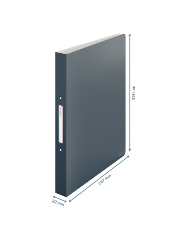 LZ42380089,Caiet mecanic a4 2 inele 25mm/32mm cop flex gri antracit cosy leitz LZ42380089,Caiet mecanic a4 2 inele 25mm/32mm cop flex gri antracit cosy leitz