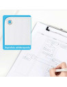 DL64504,Clipboard simplu metal cu rigla deli