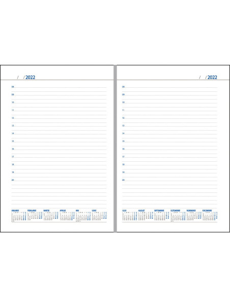 EGODOMINOIS4,Agenda a5 nedatata bordeaux 2023 domino ego