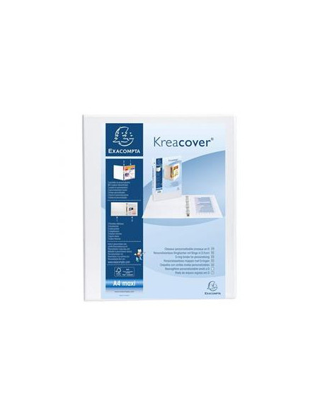 EX51941E,Caiet mecanic a4+ 4 inele 34 mm 2 buzunare kreacover exacompta