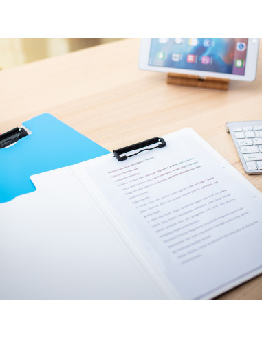 DLEF75002,Clipboard dublu culori neon deli