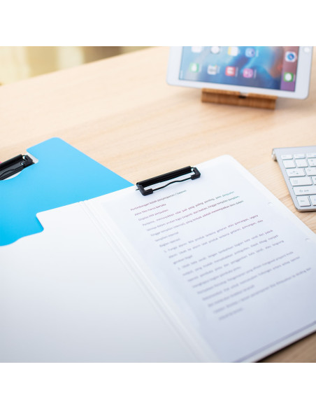 DLEF75002,Clipboard dublu culori neon deli