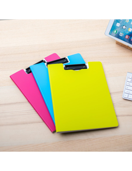 DLEF75002,Clipboard dublu culori neon deli