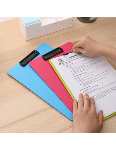 DLEF75202,Clipboard simplu culori neon deli