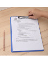 DLEF75432,Clipboard simplu foam albastru deli