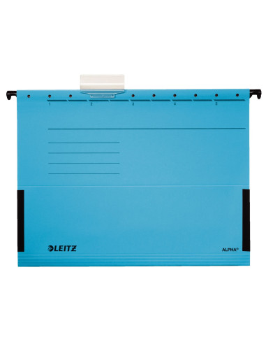 LZ19860135,Dosar suspendabil cu burduf albastru alpha leitz