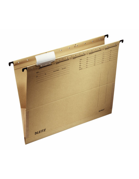 LZ19160000,Dosar suspendabil cu burduf natur alpha leitz