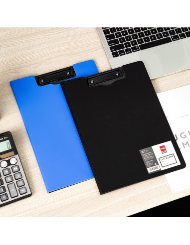 DLE5440,Clipboard dublu foam negru/albs asort. deli