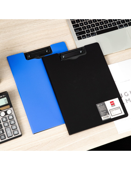 DLE5440,Clipboard dublu foam negru/albs asort. deli