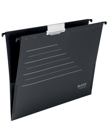 LZ19220095,Dosar suspendabil cu burduf negru alpha recycle leitz