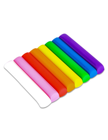 DLED75021,Plastilina 8 culori 100g + forme modelaj deli