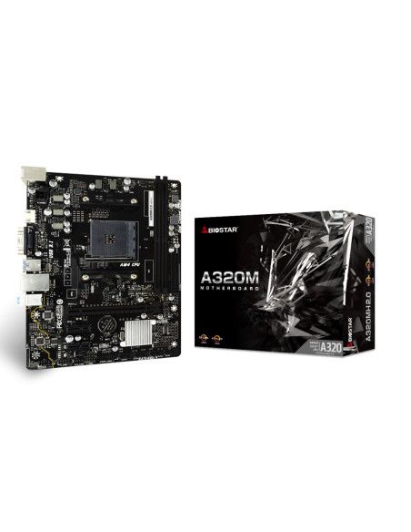 A320MH 2.0,Placa de baza Biostar A320MH 2.0 AM4, 2x DDR4 2933MHz, 1x PCIe 3.0 x16, 2x PCIe 2.0 x1, 4x SATA III 6Gbps, 1Gbps LAN