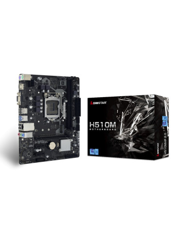 H510MHP 2.0,Placa de baza Biostar H510MHP 2.0 LGA1200, 2x DDR4 3200MHz, 1x PCIe 4.0 x16, 2x PCIe 3.0 x1, 1x M.2, 4x SATA III 6Gb