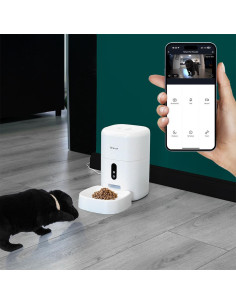 TLL331461,Tellur Dispenser de mancare Smart pentru animale de companie, capacitate 4L, Alb 2