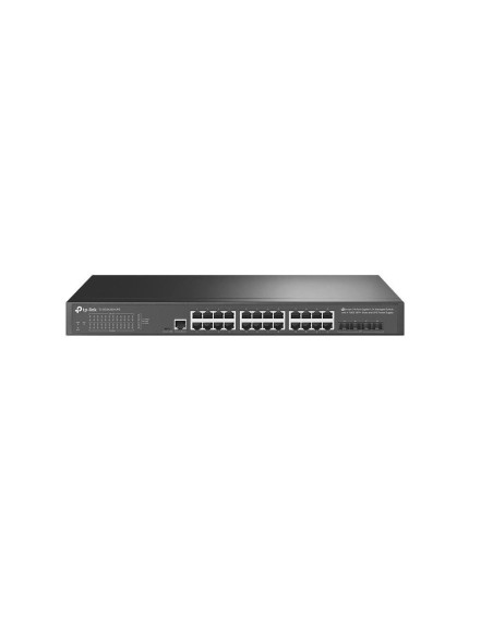 TL-SG3428X-UPS,Switch TP-Link TL-SG3428X-UPS, Jetstream, managed L2+, 24× 10/100/1000 Mbps RJ45, 4× 10G SFP, 1× RJ45 Console Por