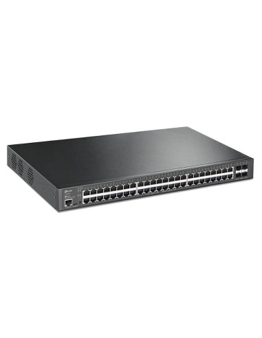 TL-SG3452XP,TP-LINK TL-SG3452XP Switch JetStream cu management | 4× Porturi 10GE SFP+ și 48× Porturi Gigabit, POE, Interfață: 48