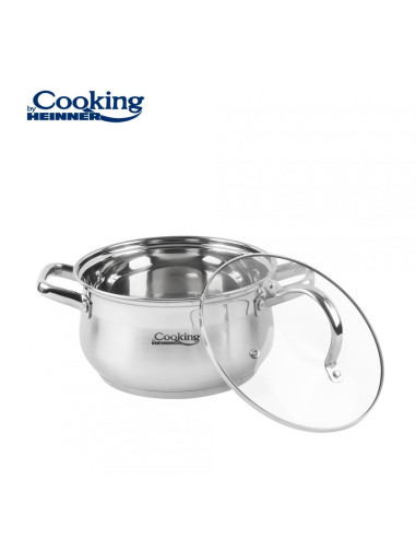 HR-MSF-036,Semioara inox + capac, 20 X 11.5 cm, 3.6 L, AMIRA HR-MSF-036,Semioara inox + capac, 20 X 11.5 cm, 3.6 L, AMIRA