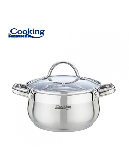 HR-MSF-036,Semioara inox + capac, 20 X 11.5 cm, 3.6 L, AMIRA HR-MSF-036,Semioara inox + capac, 20 X 11.5 cm, 3.6 L, AMIRA