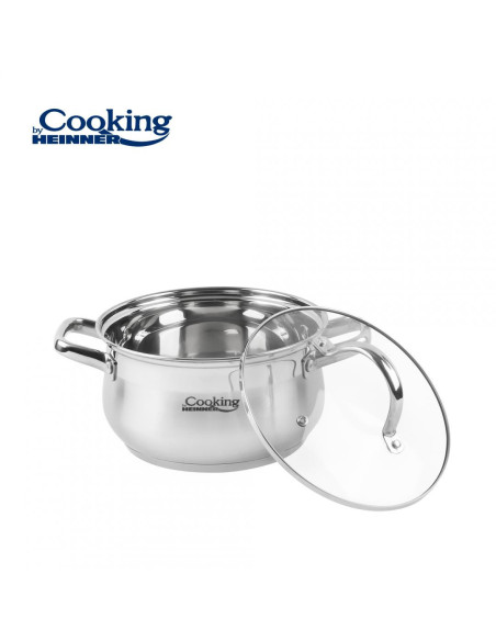 HR-MSF-026,Semioara inox + capac 18 X 10.5 cm, 2.6 L, AMIRA HR-MSF-026,Semioara inox + capac 18 X 10.5 cm, 2.6 L, AMIRA