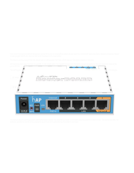 RB951UI-2ND,WIRELESS ACCESS POINT MIKROTIK RB951UI-2ND, hAP, 5xLAN Fast Ethernet,PASSIVE POE