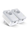TL-PA4010PKIT,TP-Link Kit POWERLINE, HomePlug AV, 500Mbps, Ultra Compact Size,PassThrough, Green Powerline, Plug and Play, 2 buc
