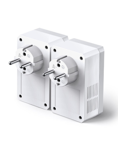 TL-PA4010PKIT,TP-Link Kit POWERLINE, HomePlug AV, 500Mbps, Ultra Compact Size,PassThrough, Green Powerline, Plug and Play, 2 buc