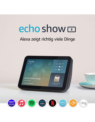 B07SNPKX5Y,Boxa inteligenta Amazon Echo Show 8 (1nd Gen), 8" Touch Screen, Camera 13 MP, Wi-Fi, Bluetooth