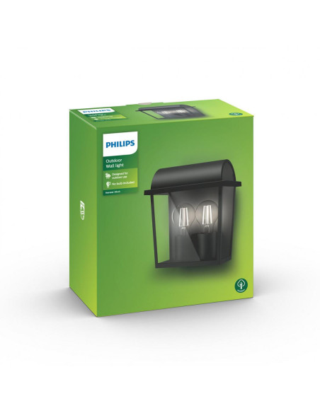 000008718696156780,Harvest wall lantern black 2x42W 230V "000008718696156780"