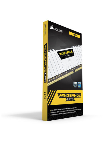 CMK16GX4M2B3200C16W,Kit Memorie Corsair Vengeance LPX White 16GB, DDR4-3200MHz, CL16, Dual Channel